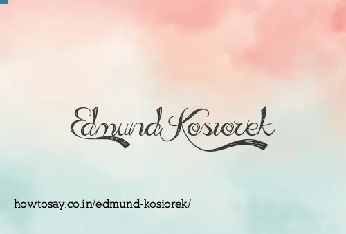 Edmund Kosiorek