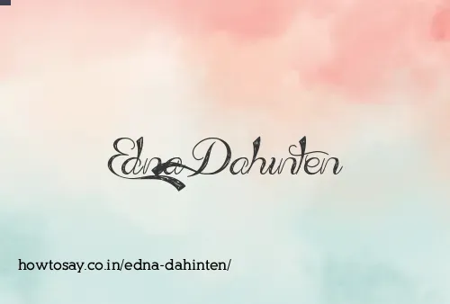 Edna Dahinten
