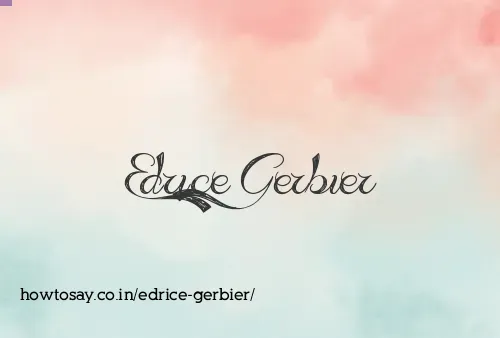 Edrice Gerbier