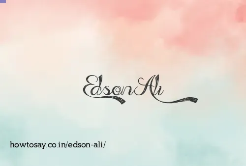 Edson Ali