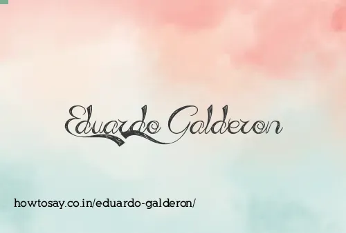 Eduardo Galderon