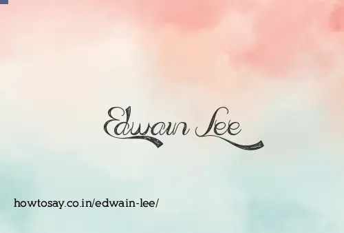 Edwain Lee
