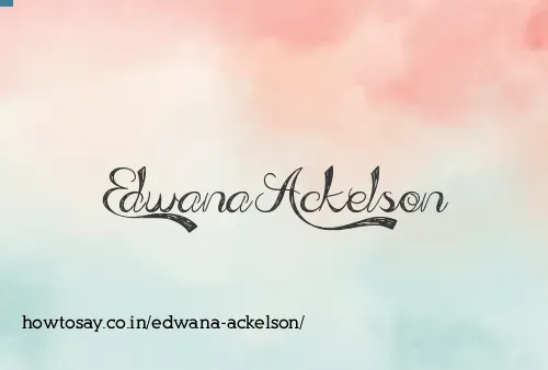 Edwana Ackelson