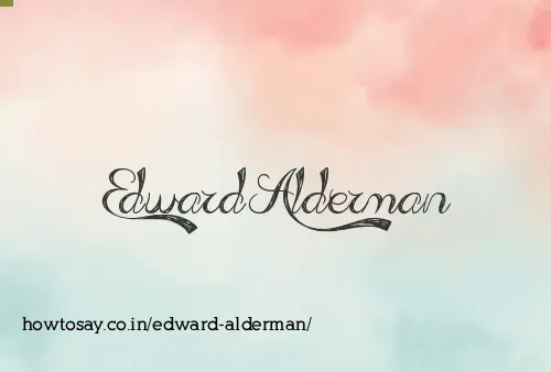 Edward Alderman