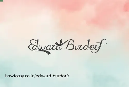 Edward Burdorf