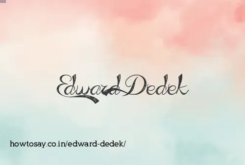 Edward Dedek