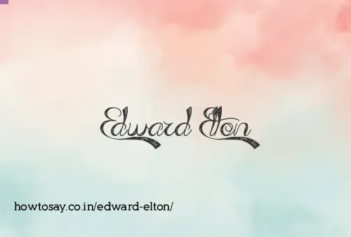 Edward Elton