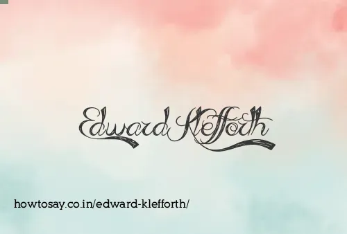 Edward Klefforth