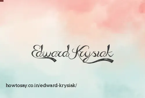 Edward Krysiak
