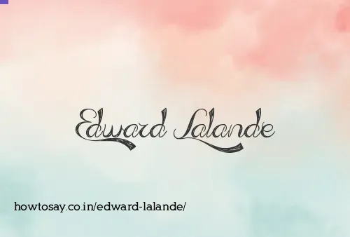 Edward Lalande