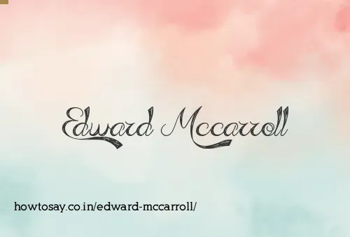 Edward Mccarroll