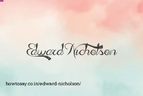 Edward Nicholson