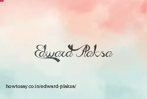 Edward Plaksa