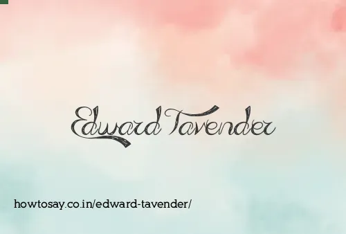 Edward Tavender