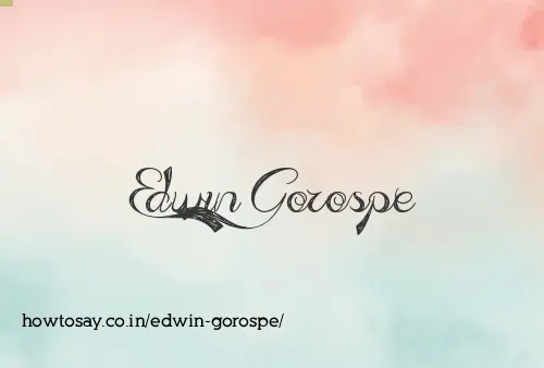 Edwin Gorospe