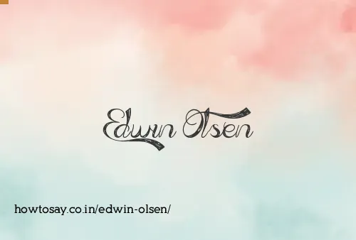 Edwin Olsen