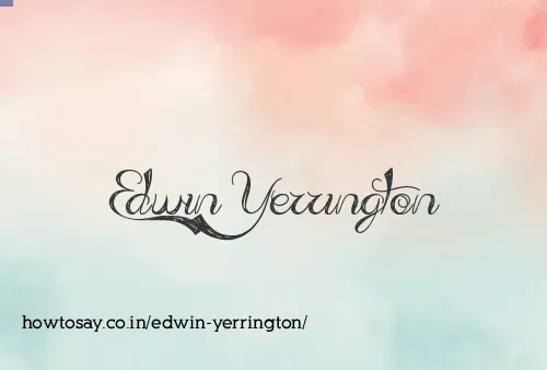 Edwin Yerrington