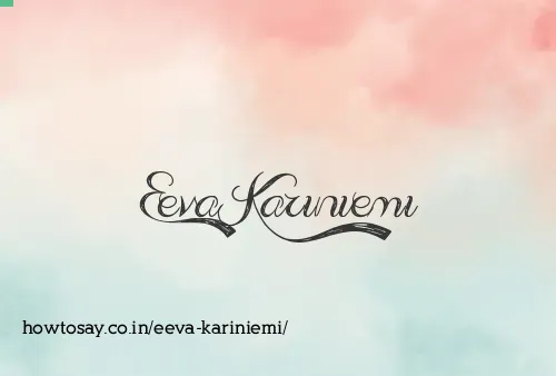 Eeva Kariniemi