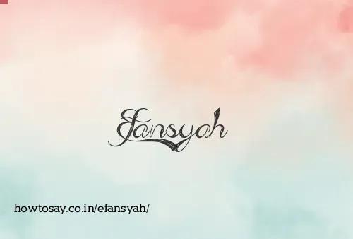 Efansyah