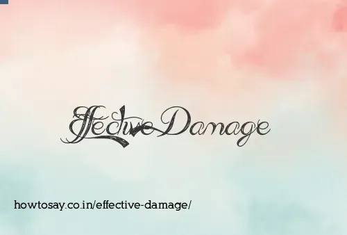 Effective Damage