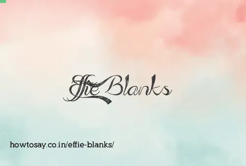 Effie Blanks