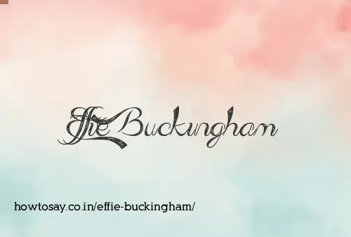 Effie Buckingham