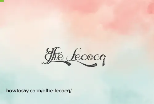 Effie Lecocq