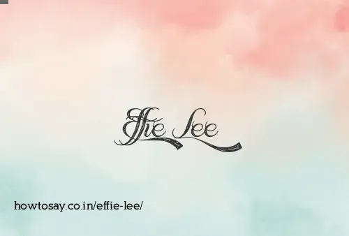 Effie Lee