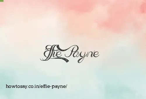 Effie Payne