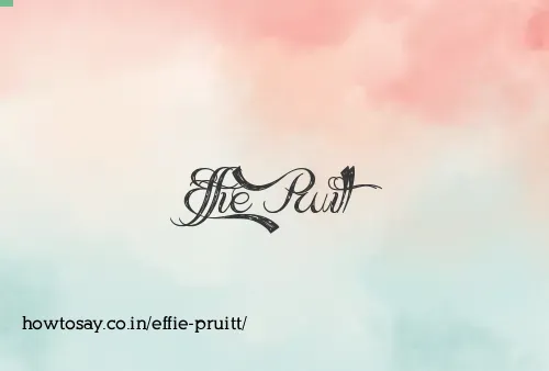 Effie Pruitt