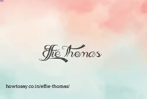 Effie Thomas
