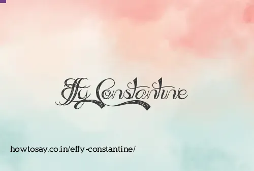 Effy Constantine