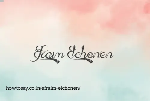 Efraim Elchonen