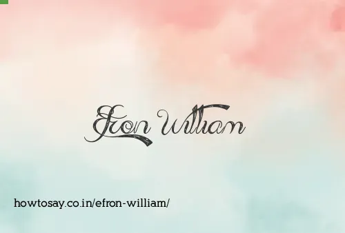Efron William