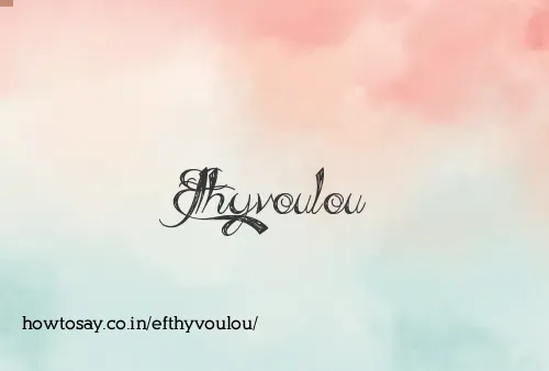 Efthyvoulou