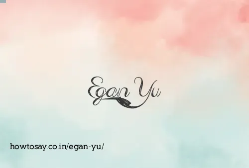 Egan Yu