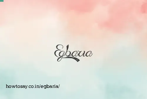 Egbaria