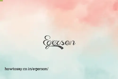 Egerson