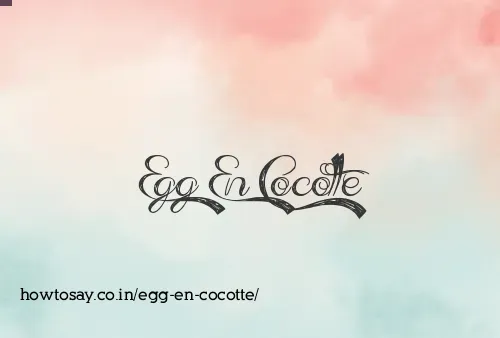 Egg En Cocotte