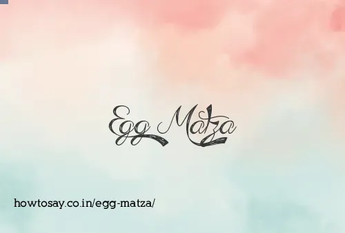 Egg Matza
