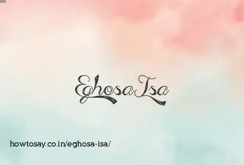 Eghosa Isa