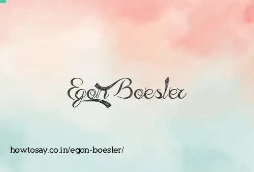 Egon Boesler