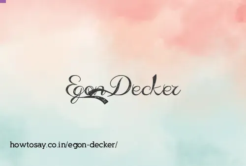 Egon Decker