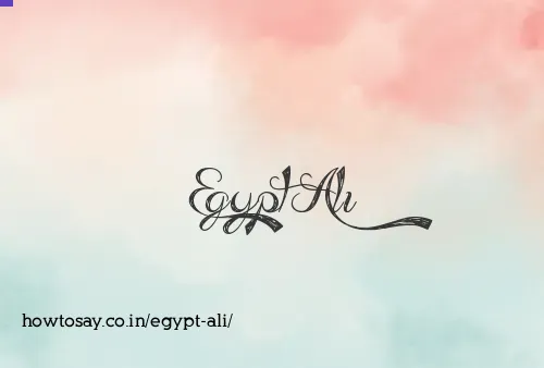 Egypt Ali