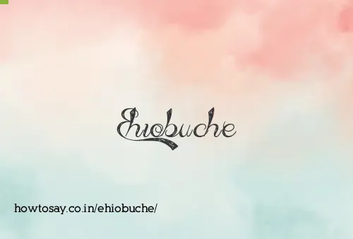 Ehiobuche