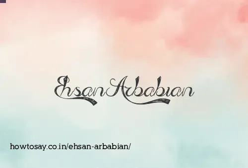 Ehsan Arbabian