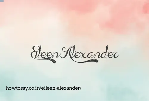 Eileen Alexander