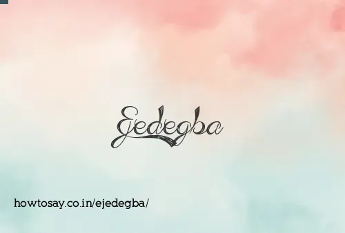 Ejedegba