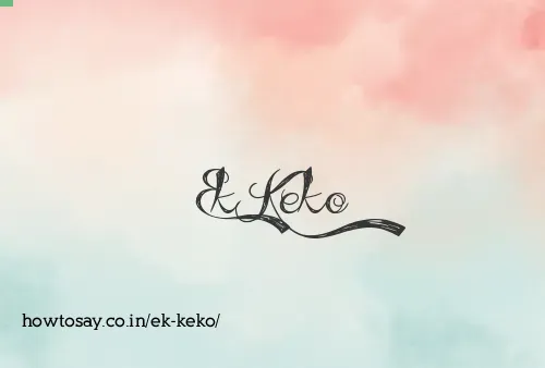 Ek Keko