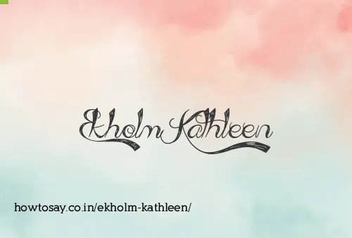 Ekholm Kathleen